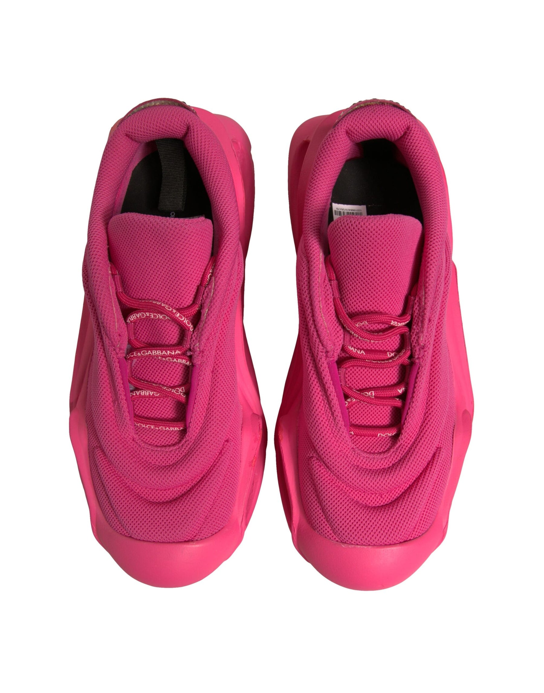 Dolce & Gabbana Pink Wave Low Top Lace Up Men Sneakers Shoes | Regal Royce