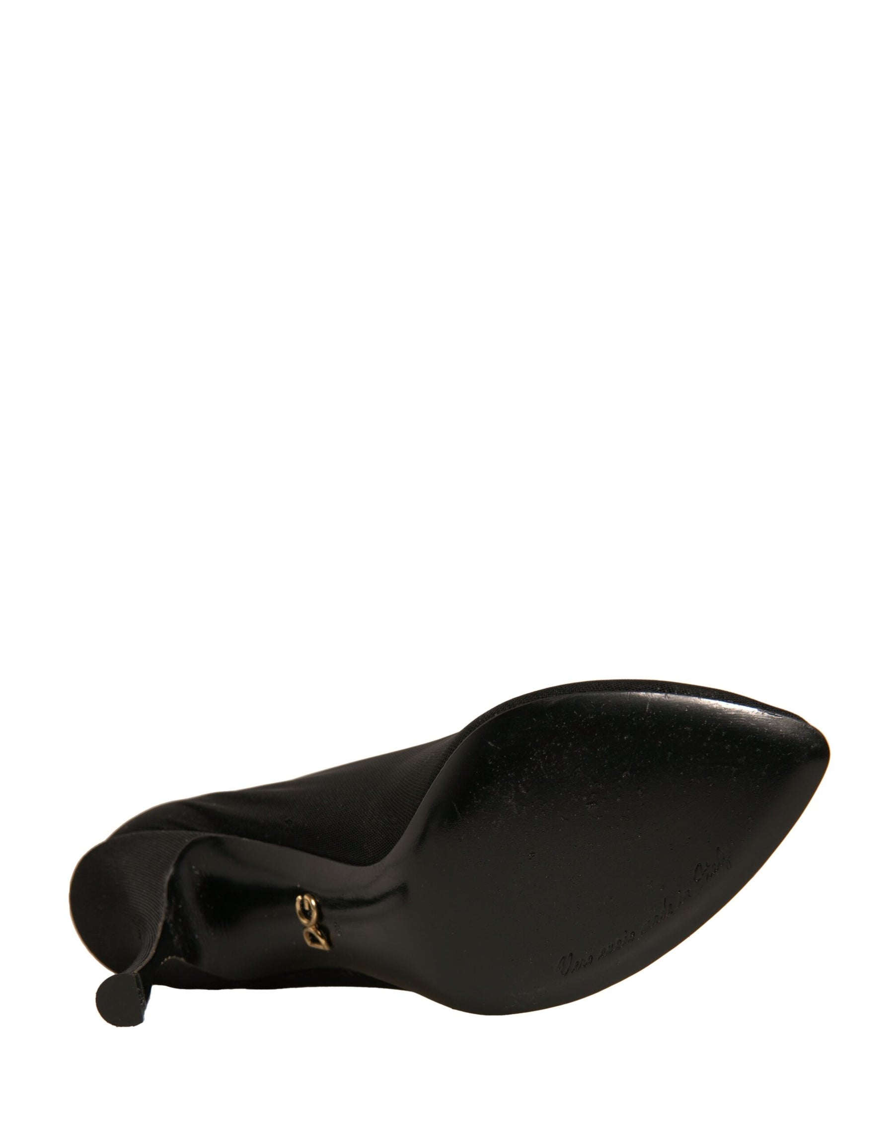 Dolce & Gabbana Black Silk Mesh Sock Style Heels Boots Shoes | Regal Royce