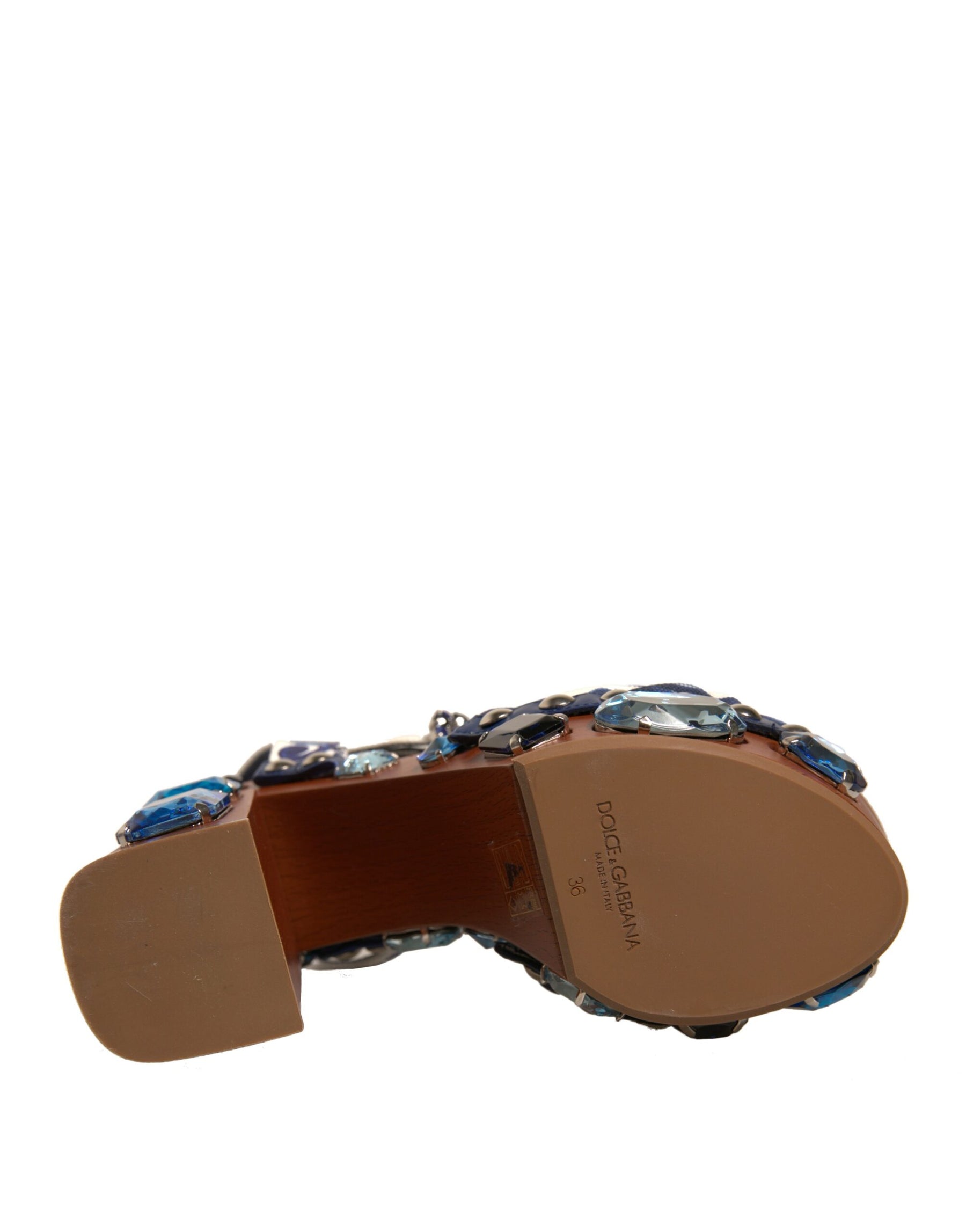 Dolce & Gabbana Multicolor Majolica Embellished Wedge Sandals Shoes | Regal Royce