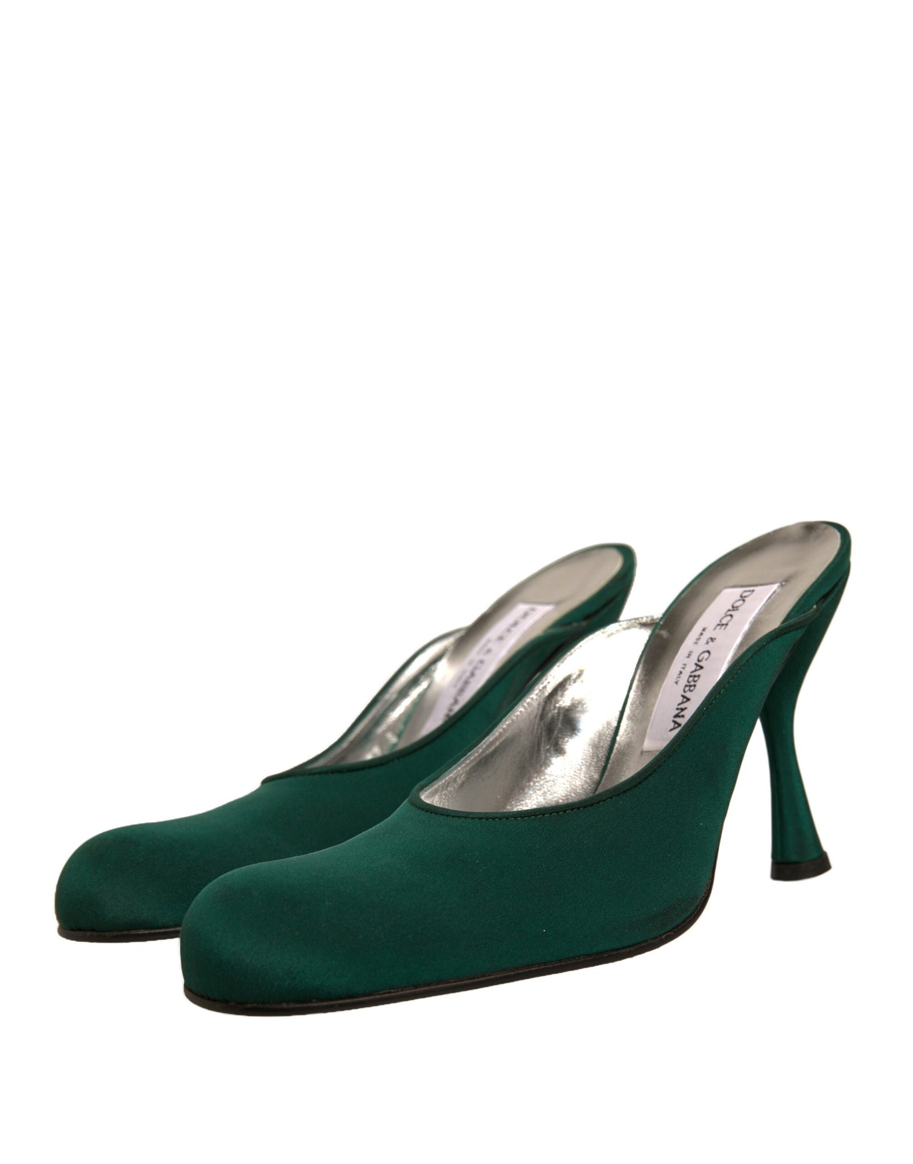 Dolce & Gabbana Green Suede Leather High Heel Pumps Shoes | Regal Royce