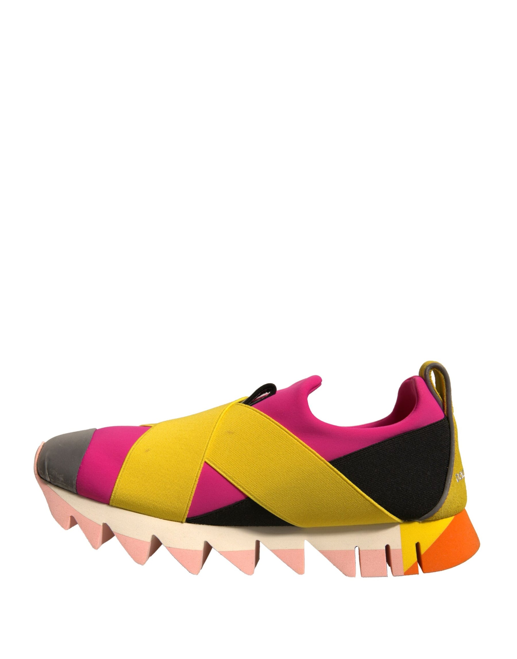 Dolce & Gabbana Multicolor Neoprene Elastic Ibiza Sneakers Shoes | Regal Royce