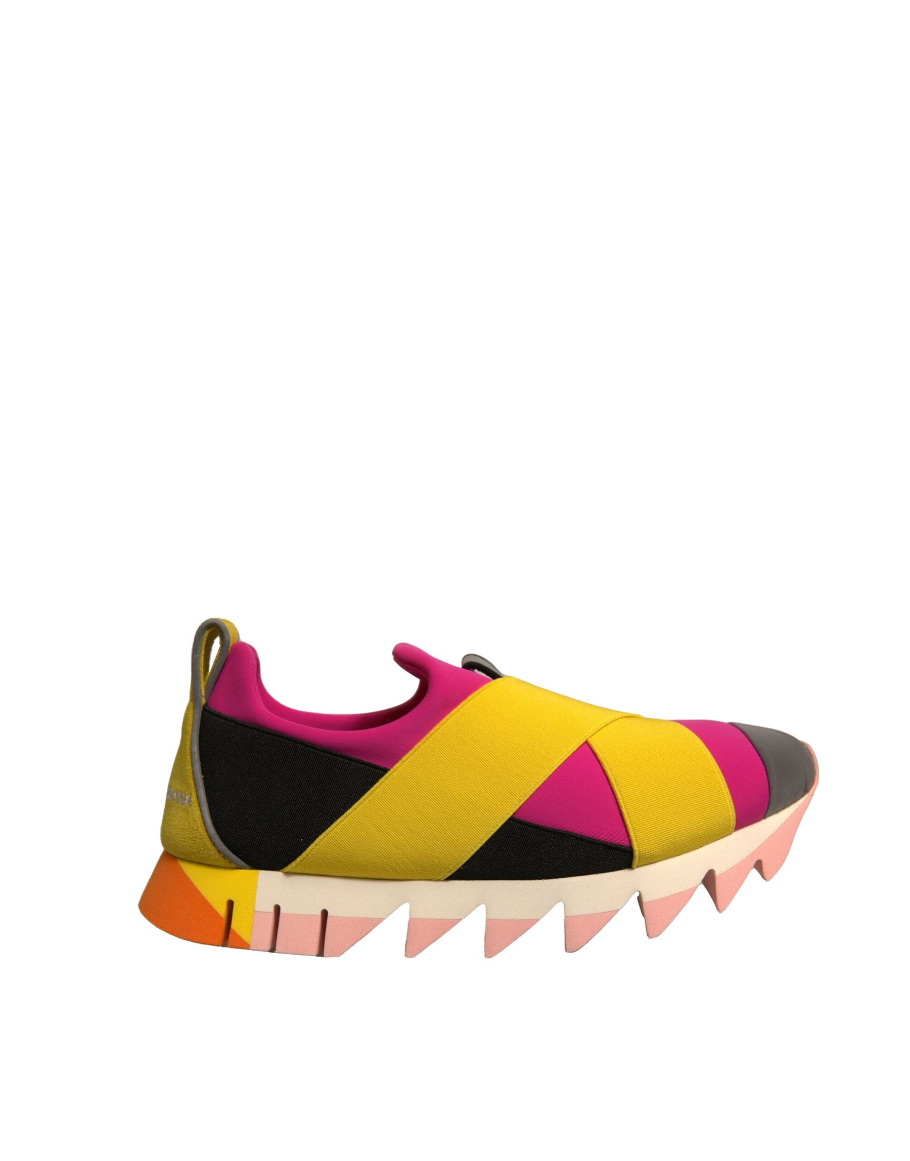 Dolce & Gabbana Multicolor Neoprene Elastic Ibiza Sneakers Shoes | Regal Royce