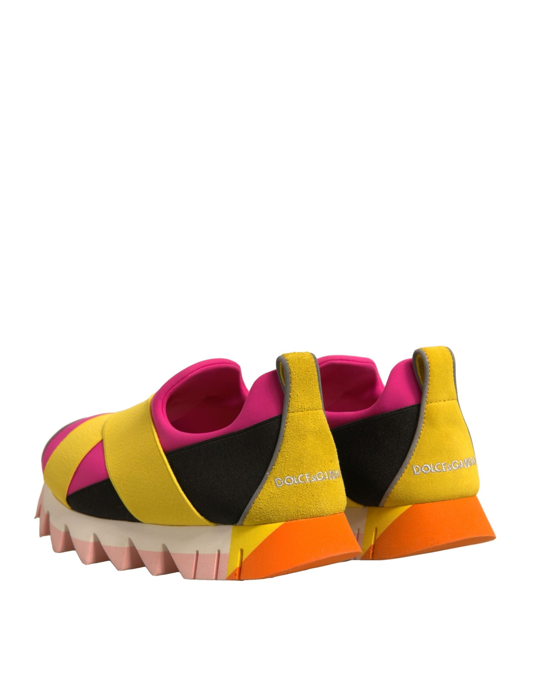 Dolce & Gabbana Multicolor Neoprene Elastic Ibiza Sneakers Shoes | Regal Royce