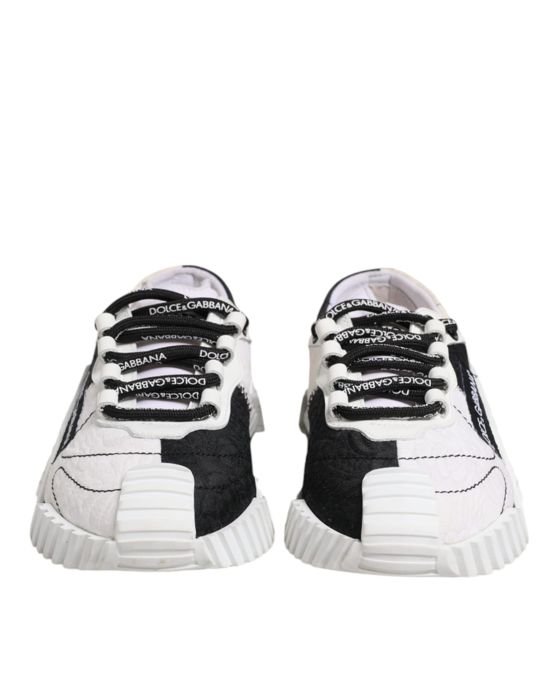 Dolce & Gabbana White Black NS1 Low Top Sneakers Shoes | Regal Royce