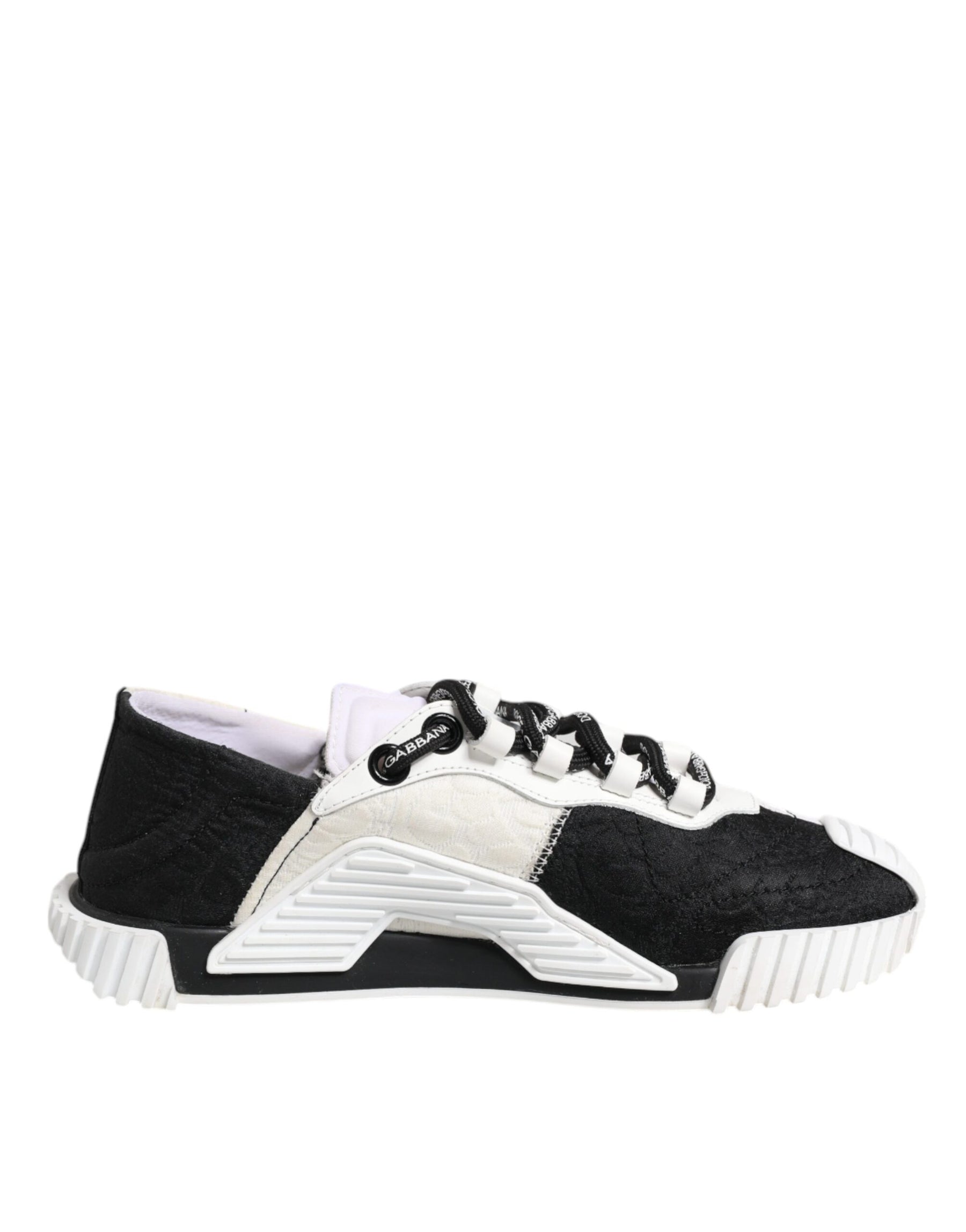 Dolce & Gabbana White Black NS1 Low Top Sneakers Shoes | Regal Royce