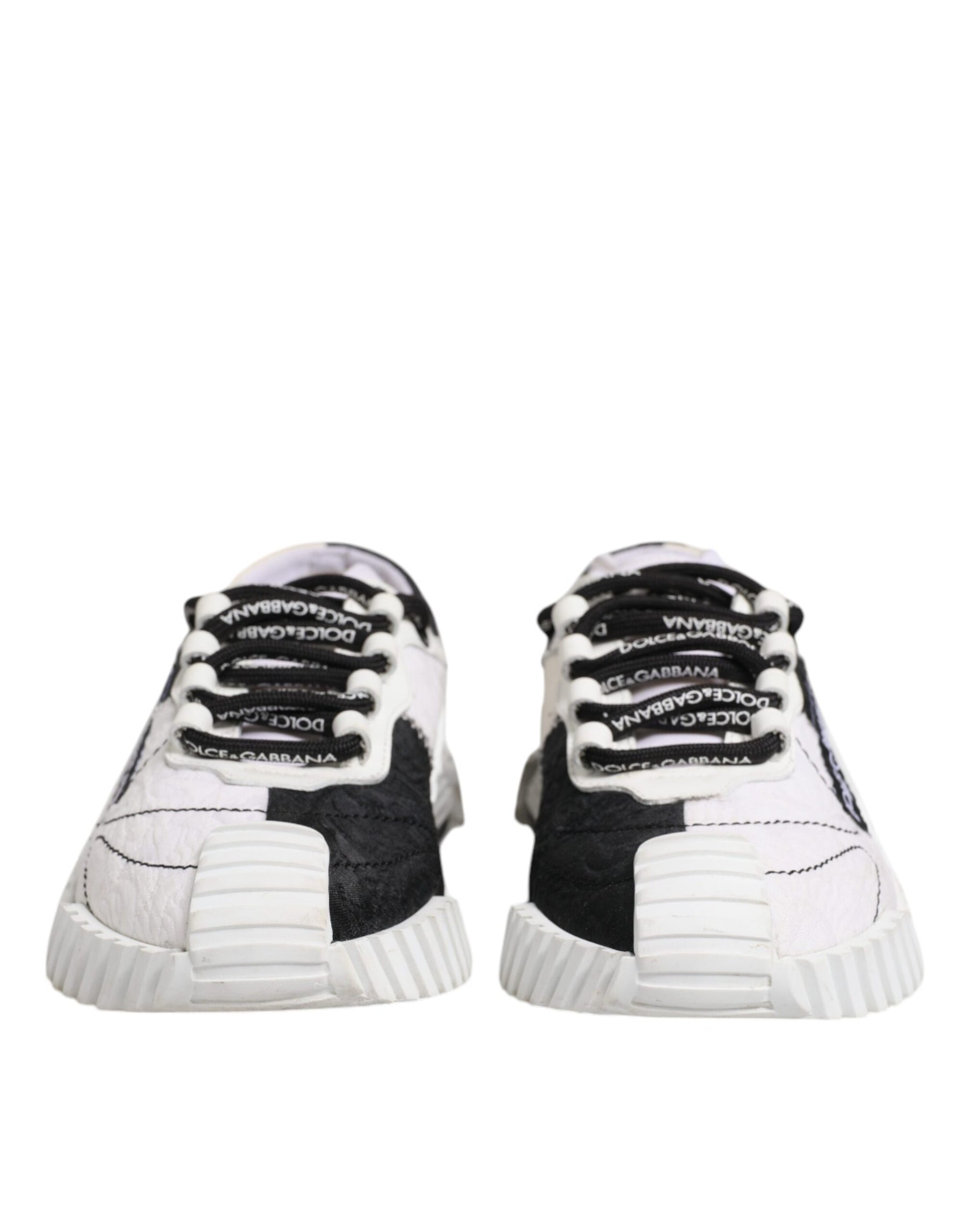 Dolce & Gabbana White Black NS1 Low Top Sneakers Shoes | Regal Royce