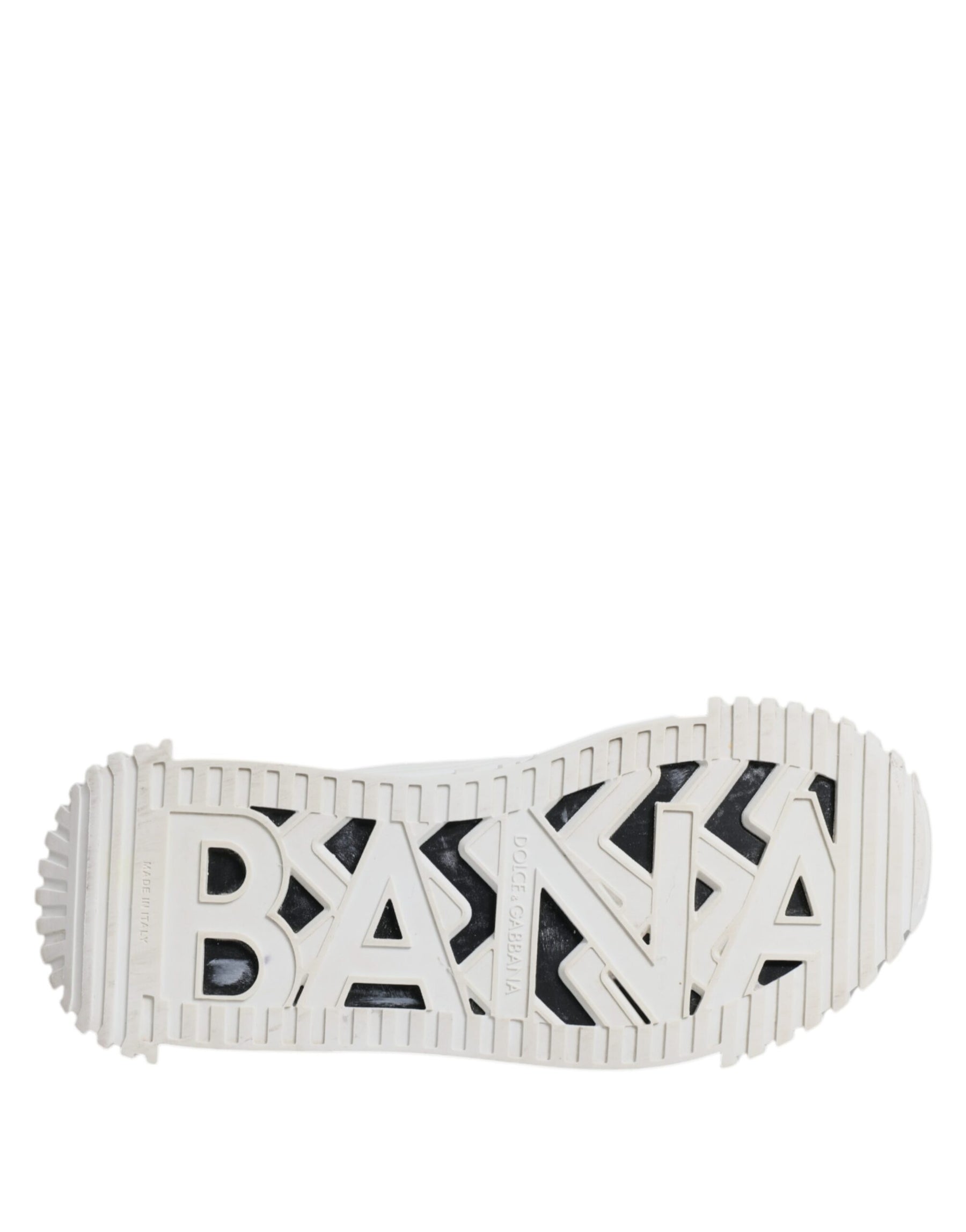 Dolce & Gabbana White Black NS1 Low Top Sneakers Shoes | Regal Royce
