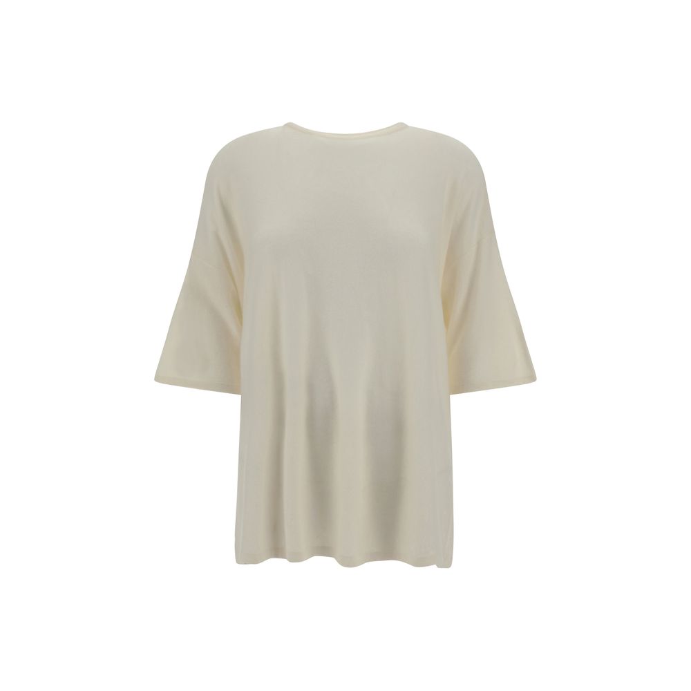 SA SU PHI White Cashmere T-Shirt | Regal Royce