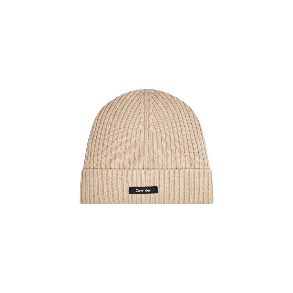 Calvin Klein Beige Organic Cotton Cap (Baseball Hat)