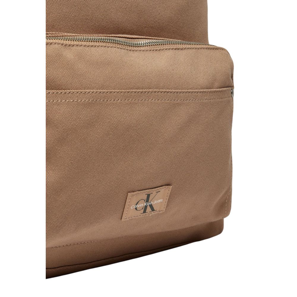 Calvin Klein Jeans Beige Recycled Polyester Backpack | Regal Royce