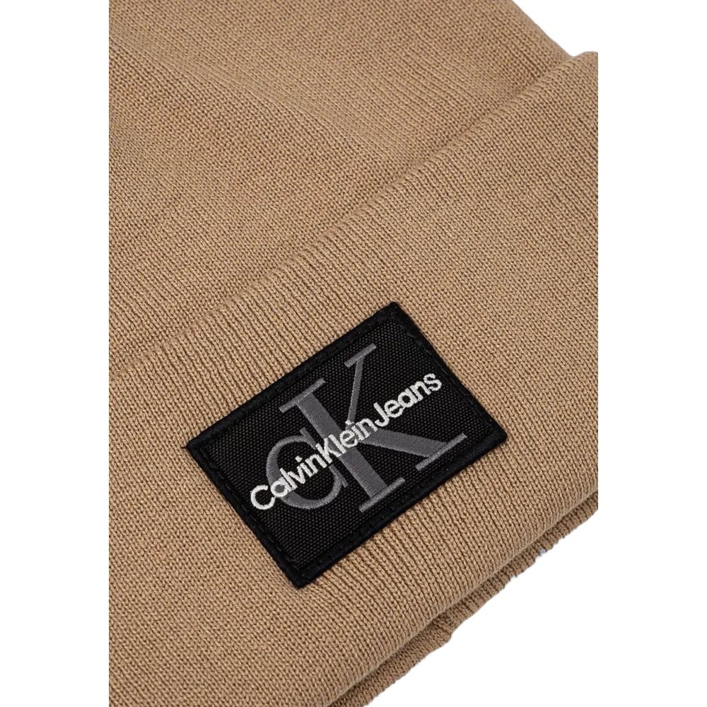 Calvin Klein Jeans Beige Cotton Cap (Baseball Hat) | Regal Royce