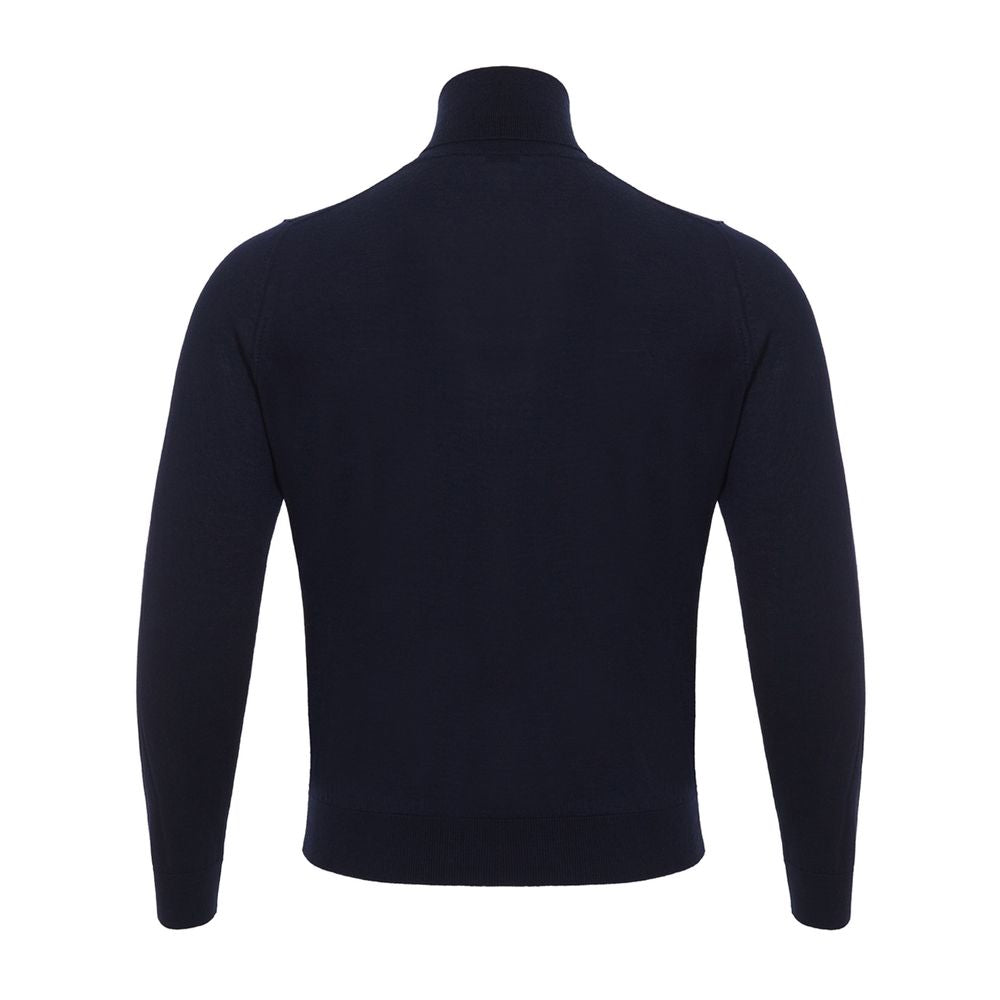 Colombo Blue Cashmere Turtleneck | Regal Royce