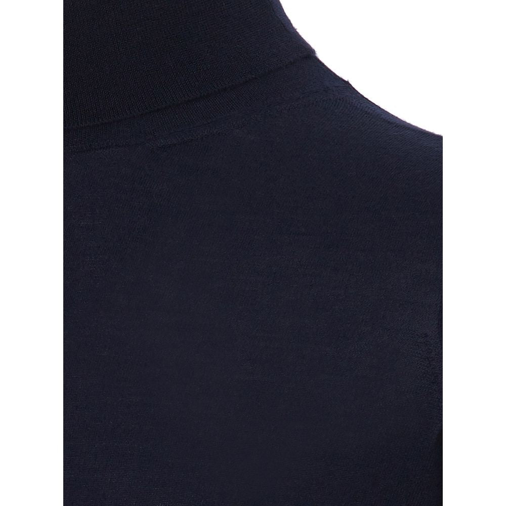 Colombo Blue Cashmere Turtleneck | Regal Royce
