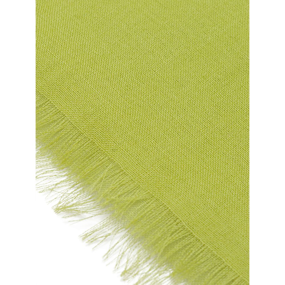 Tessitura di Novara Green Cashmere Scarf | Regal Royce