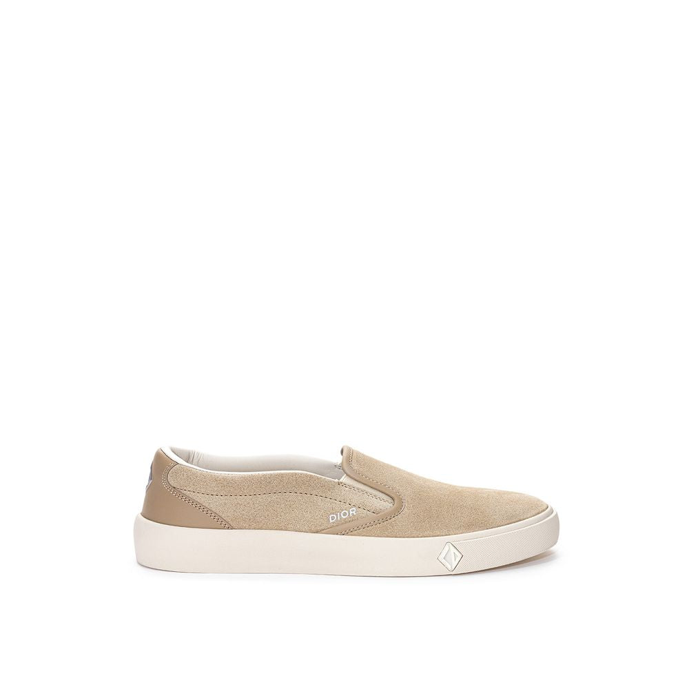 Dior Beige Leather Slip-On Loafers | Regal Royce