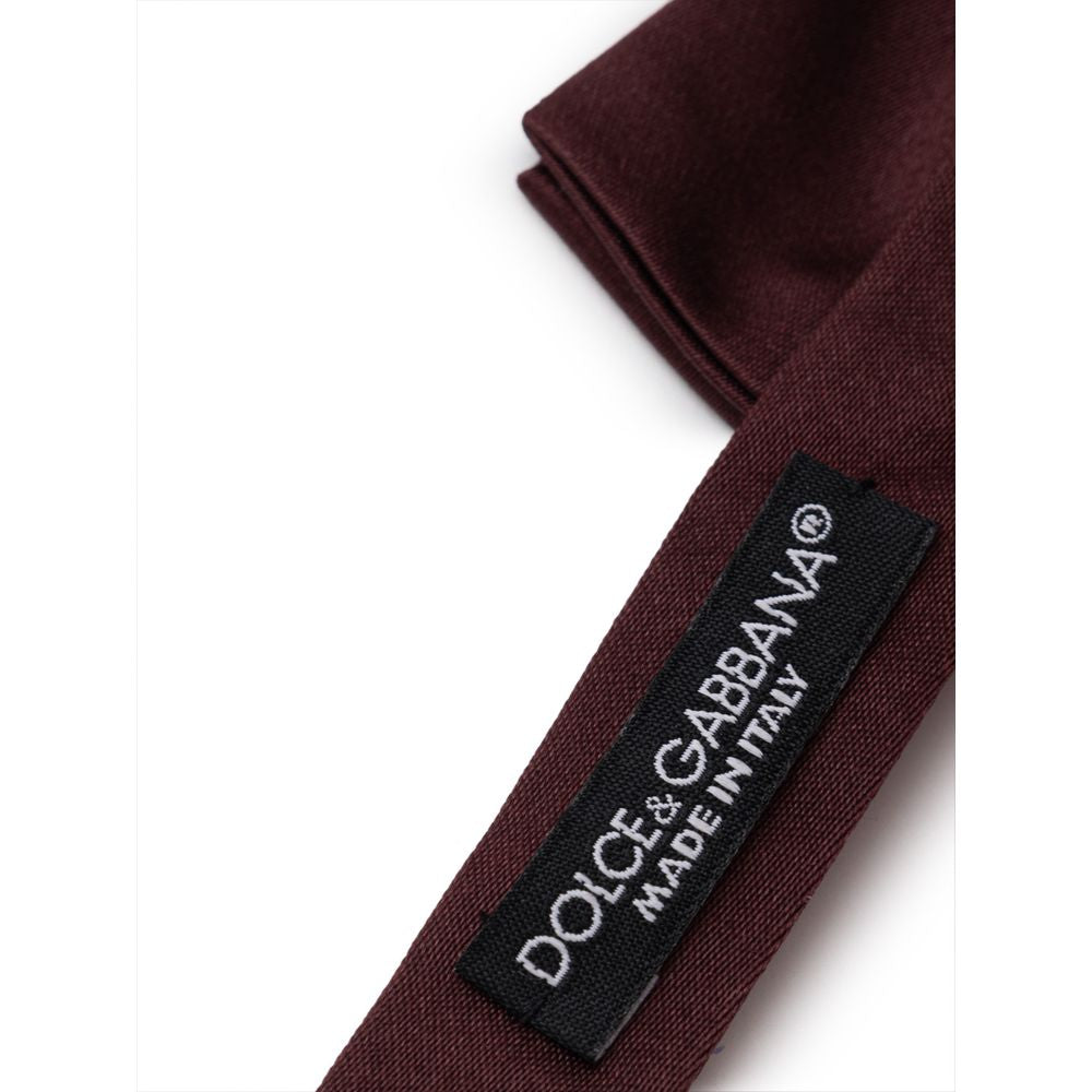 Dolce & Gabbana Burgundy Silk Bowtie | Regal Royce