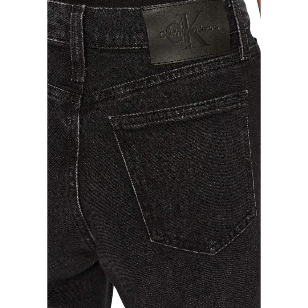 Calvin Klein Jeans Black Cotton Mom Jeans | Regal Royce