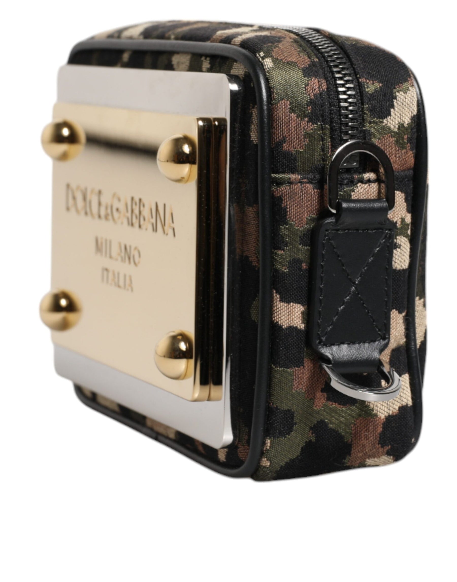 Dolce & Gabbana Multicolor Leopard Jacquard DG Logo Crossbody Bag | Regal Royce