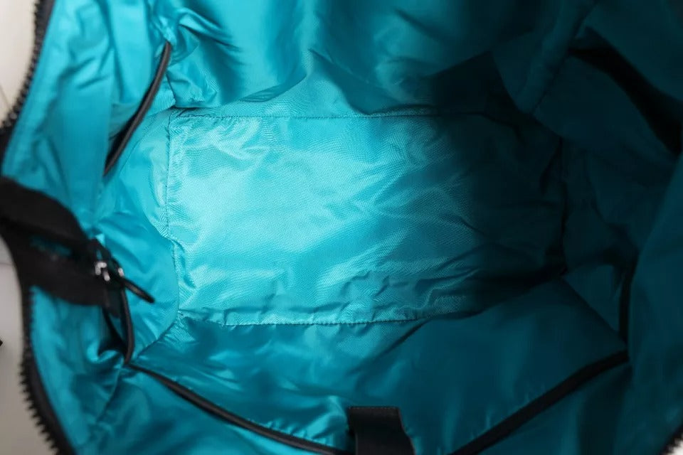 Dolce & Gabbana Black Canvas DG Logo Print Shopping Hand Tote Bag | Regal Royce