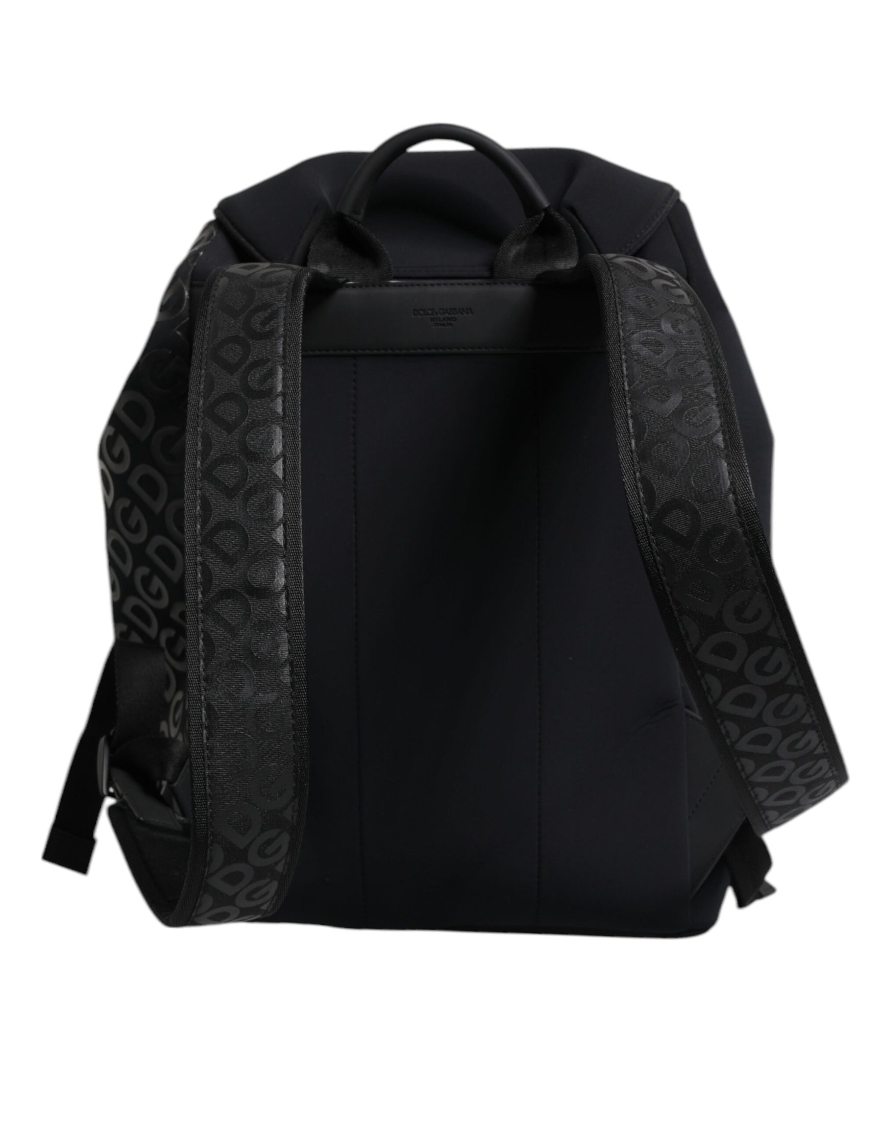 Dolce & Gabbana Black Neoprene Nylon DG Logo School Backpack Bag | Regal Royce