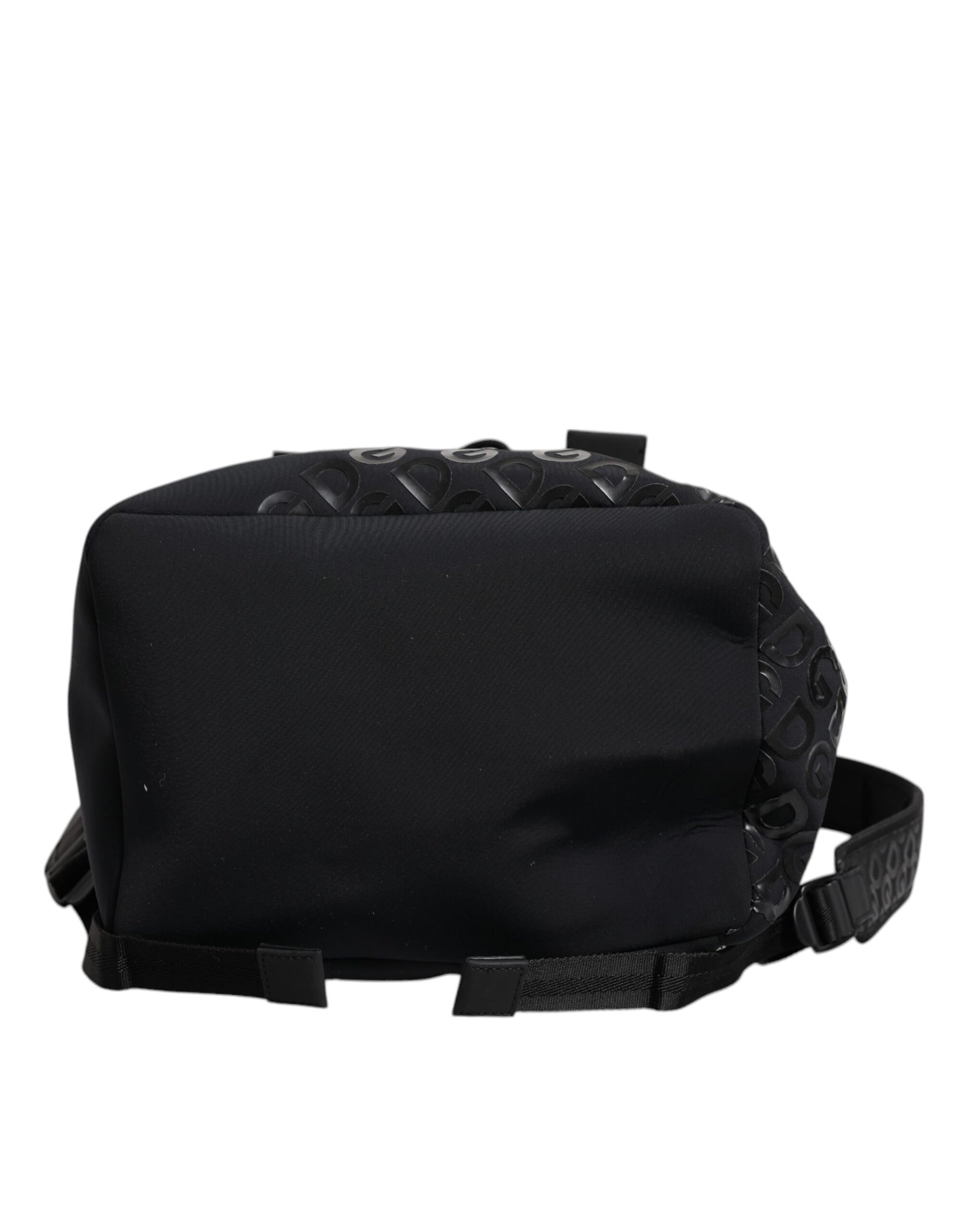 Dolce & Gabbana Black Neoprene Nylon DG Logo School Backpack Bag | Regal Royce