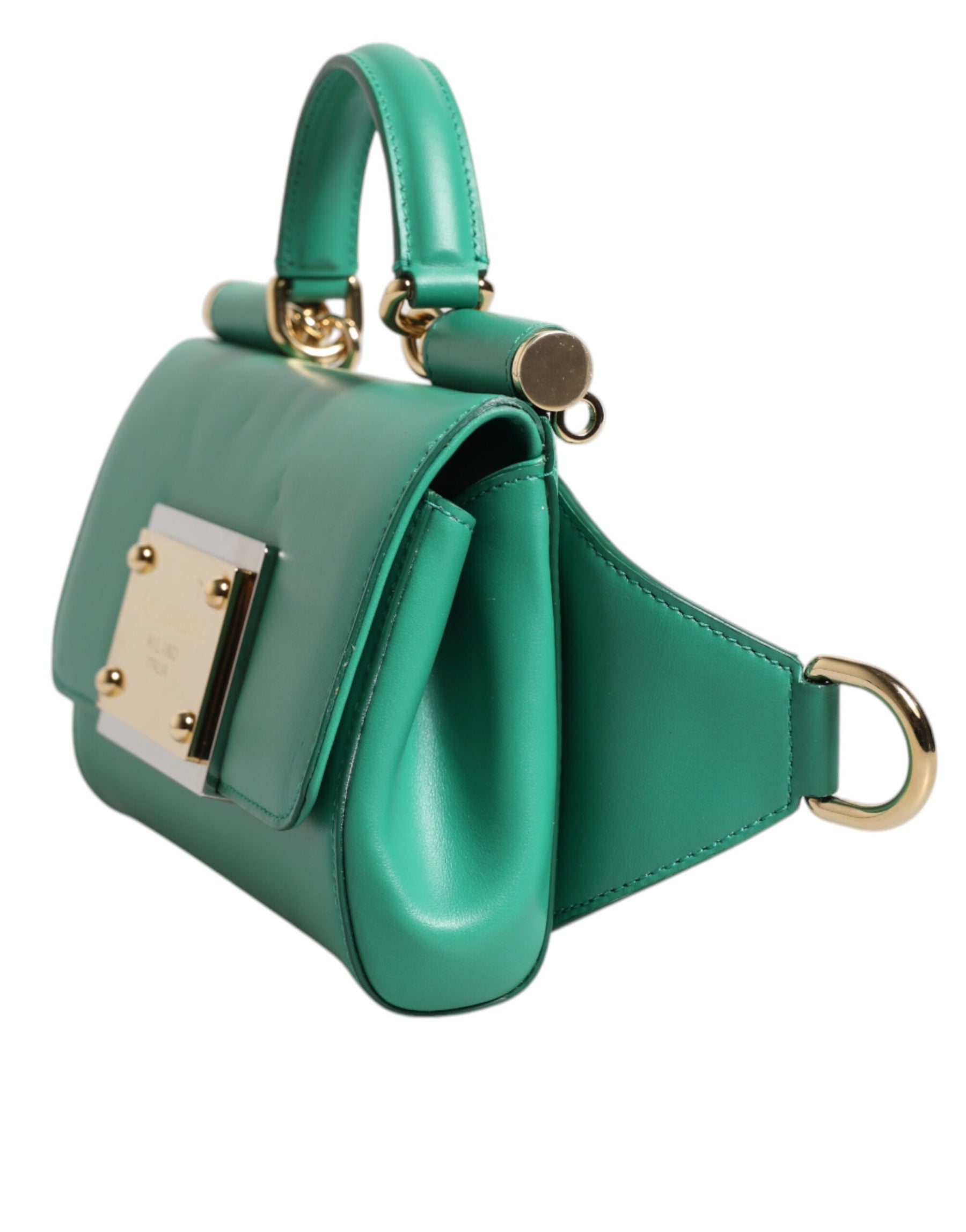 Dolce & Gabbana Emerald Green CalfskinLeather DG Logo Shoulder Bag | Regal Royce
