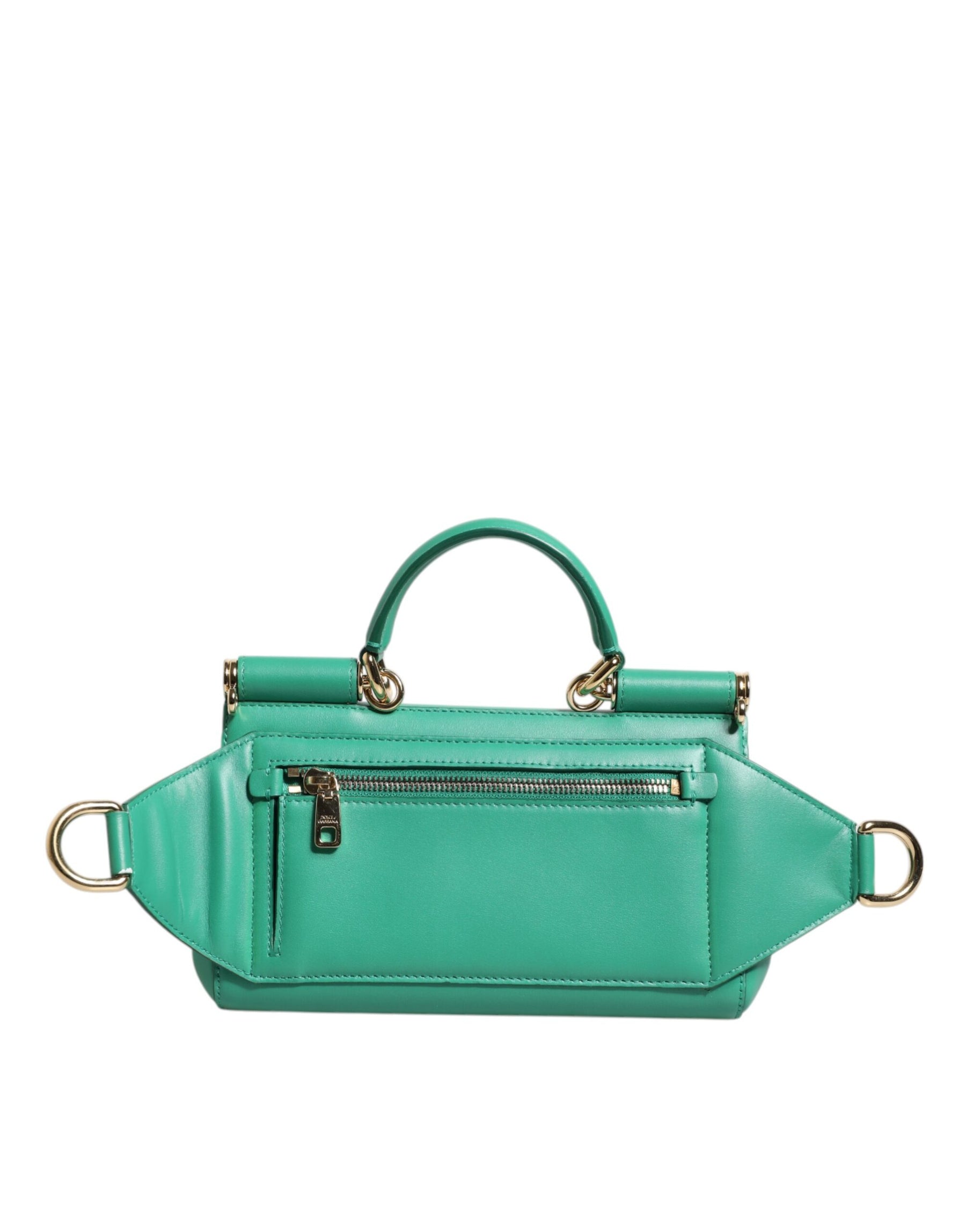 Dolce & Gabbana Emerald Green CalfskinLeather DG Logo Shoulder Bag | Regal Royce
