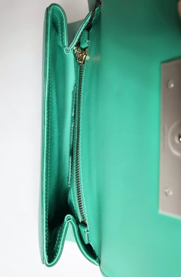 Dolce & Gabbana Emerald Green CalfskinLeather DG Logo Shoulder Bag | Regal Royce