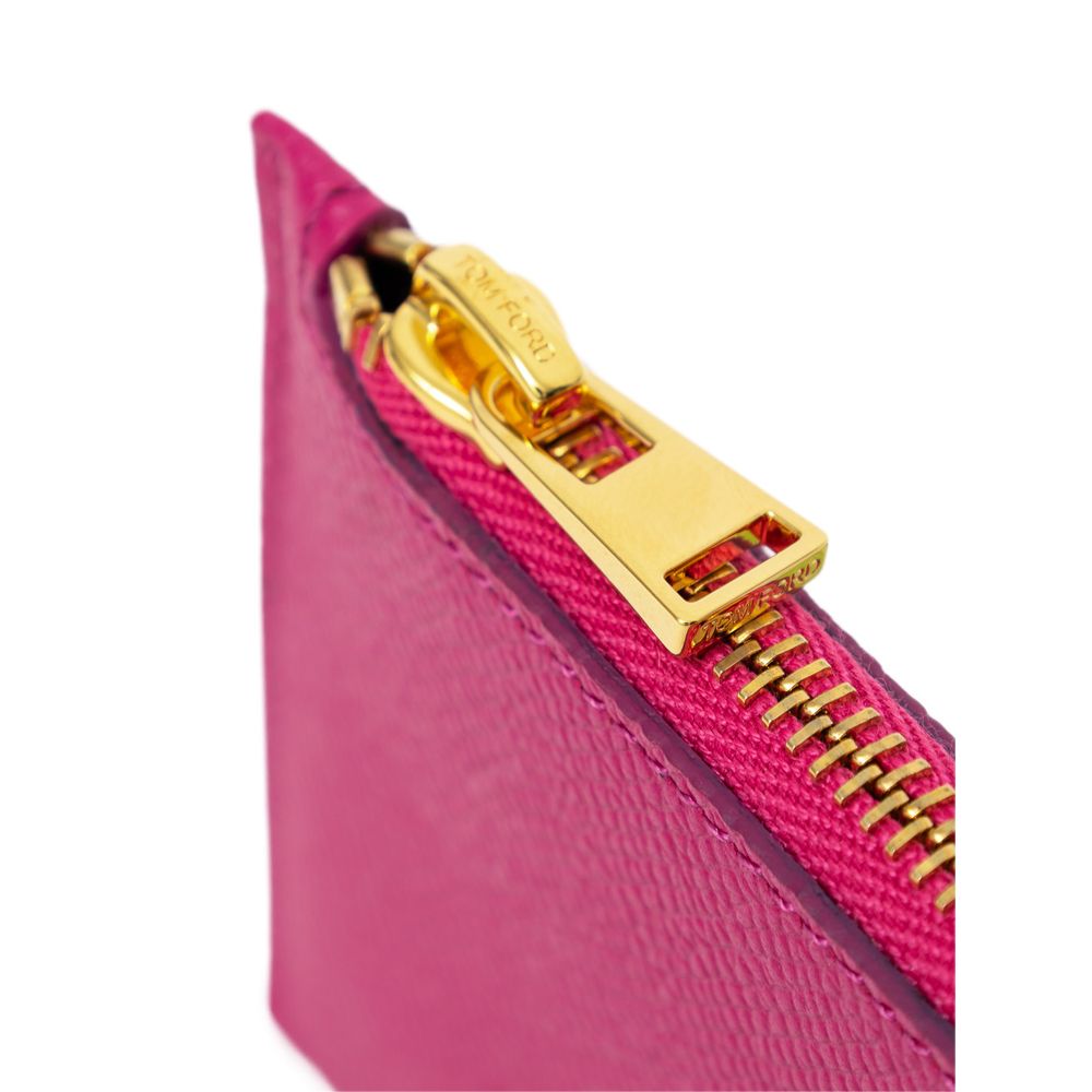 Tom Ford Fuchsia Leather Cardholder