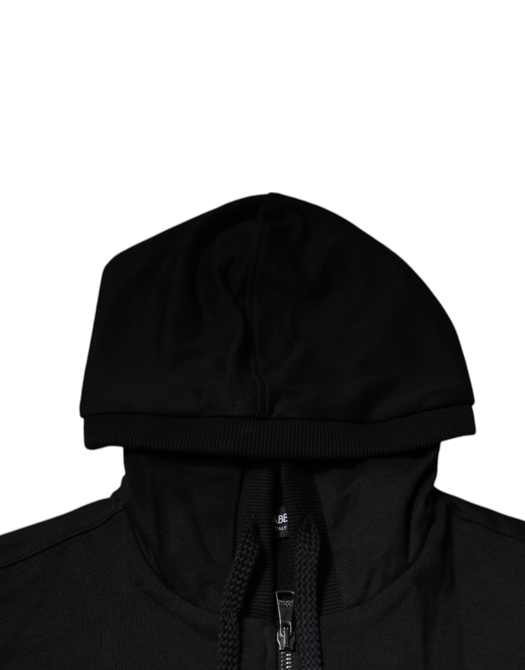 Dolce & Gabbana Black Logo Full Zip Hooded Sweatshirt Sweater | Regal Royce