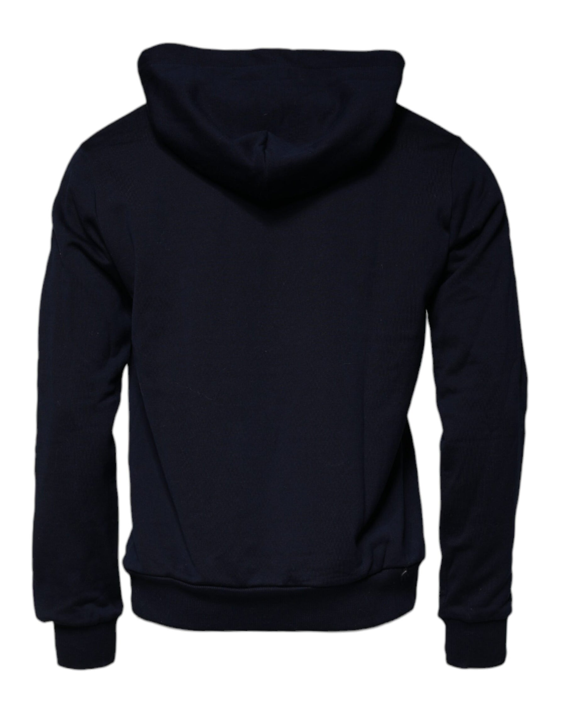 Dolce & Gabbana Blue Crown Cotton Hooded Sweatshirt Sweater | Regal Royce