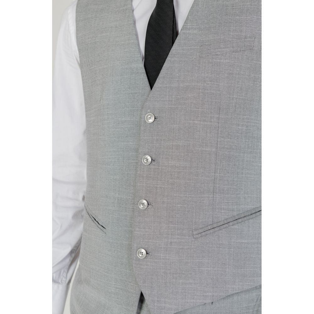 Antony Morato Gray Polyester Waistcoat | Regal Royce