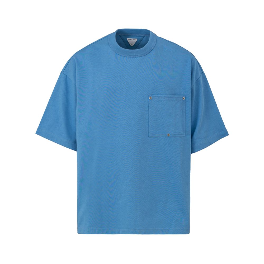 Bottega Veneta Blue Cotton T-Shirt | Regal Royce