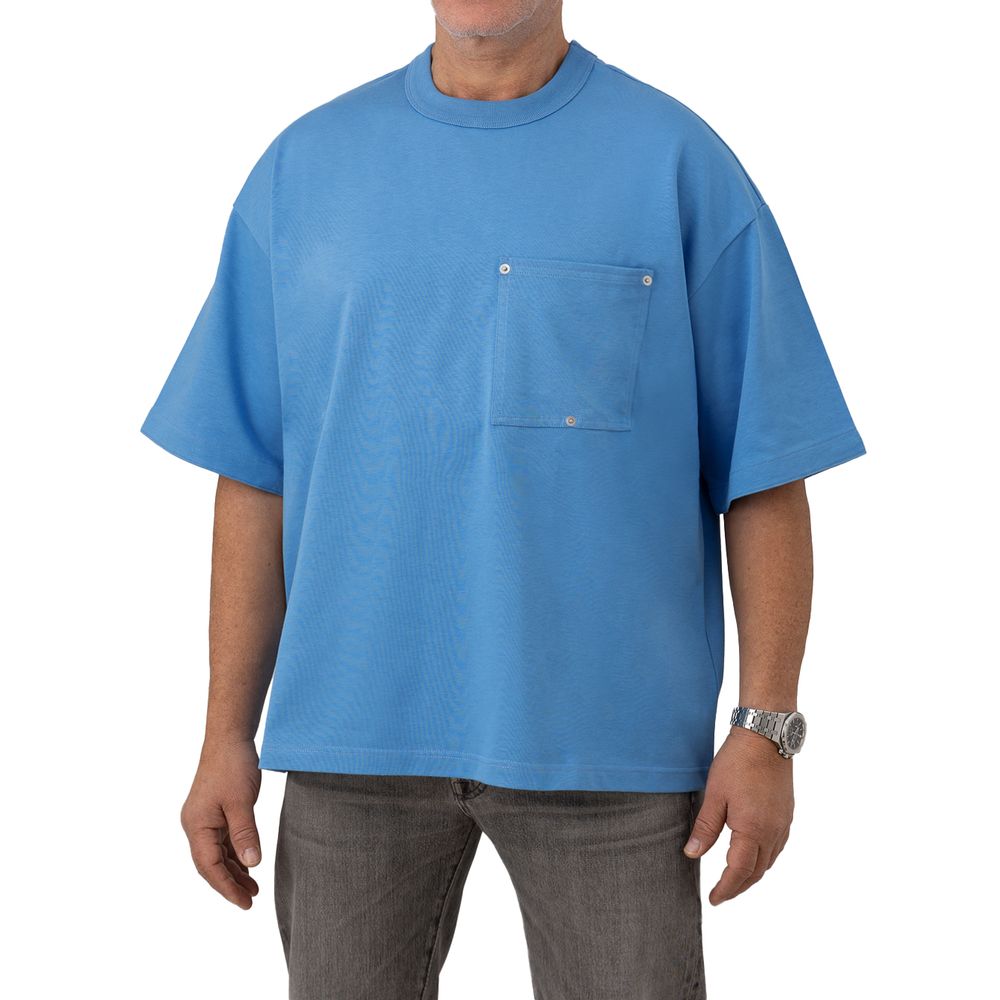 Bottega Veneta Blue Cotton T-Shirt | Regal Royce