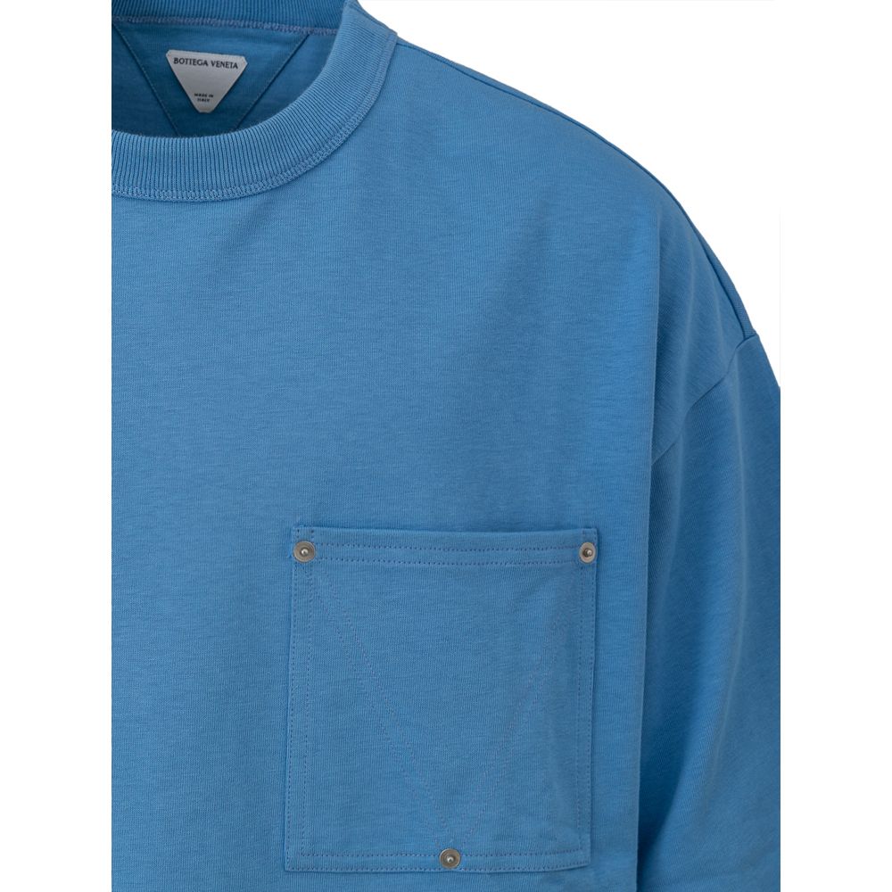 Bottega Veneta Blue Cotton T-Shirt | Regal Royce