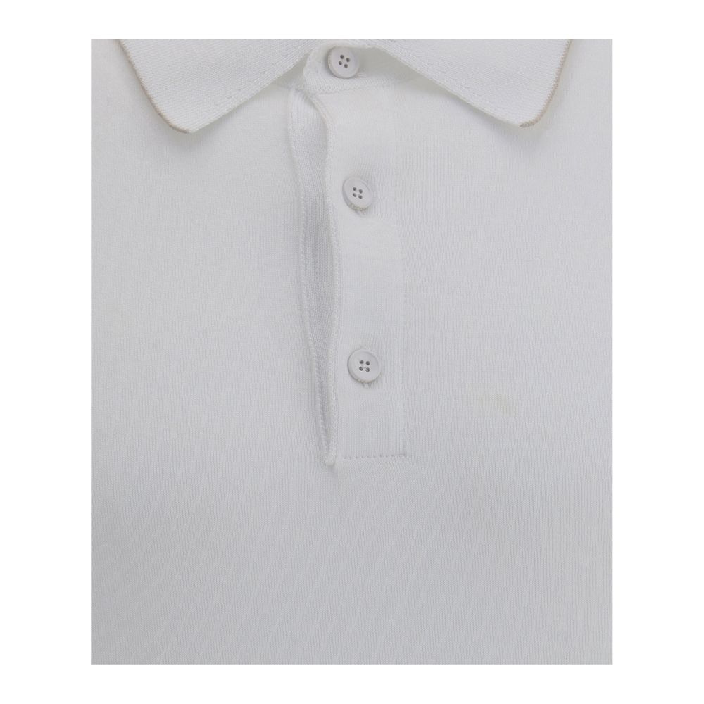 Svevo White Cotton Polo Shirt | Regal Royce