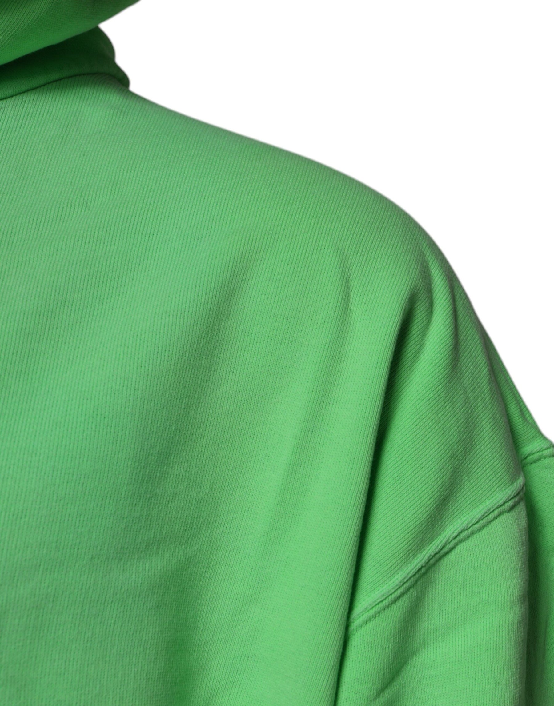 Dolce & Gabbana Green Logo Hooded Pullover Sweatshirt Sweater | Regal Royce