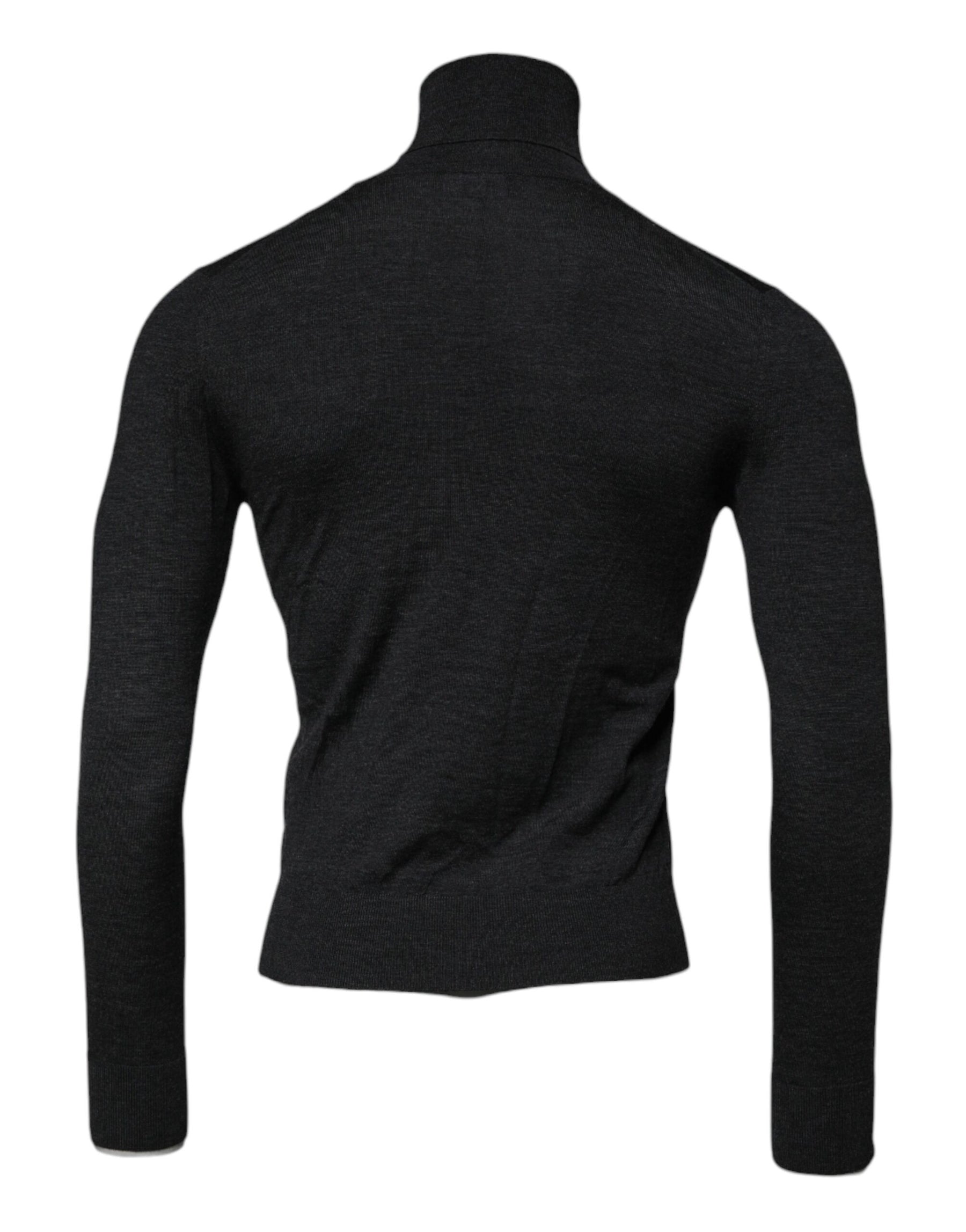 Dolce & Gabbana Black Wool Turtleneck Pullover Sweater | Regal Royce