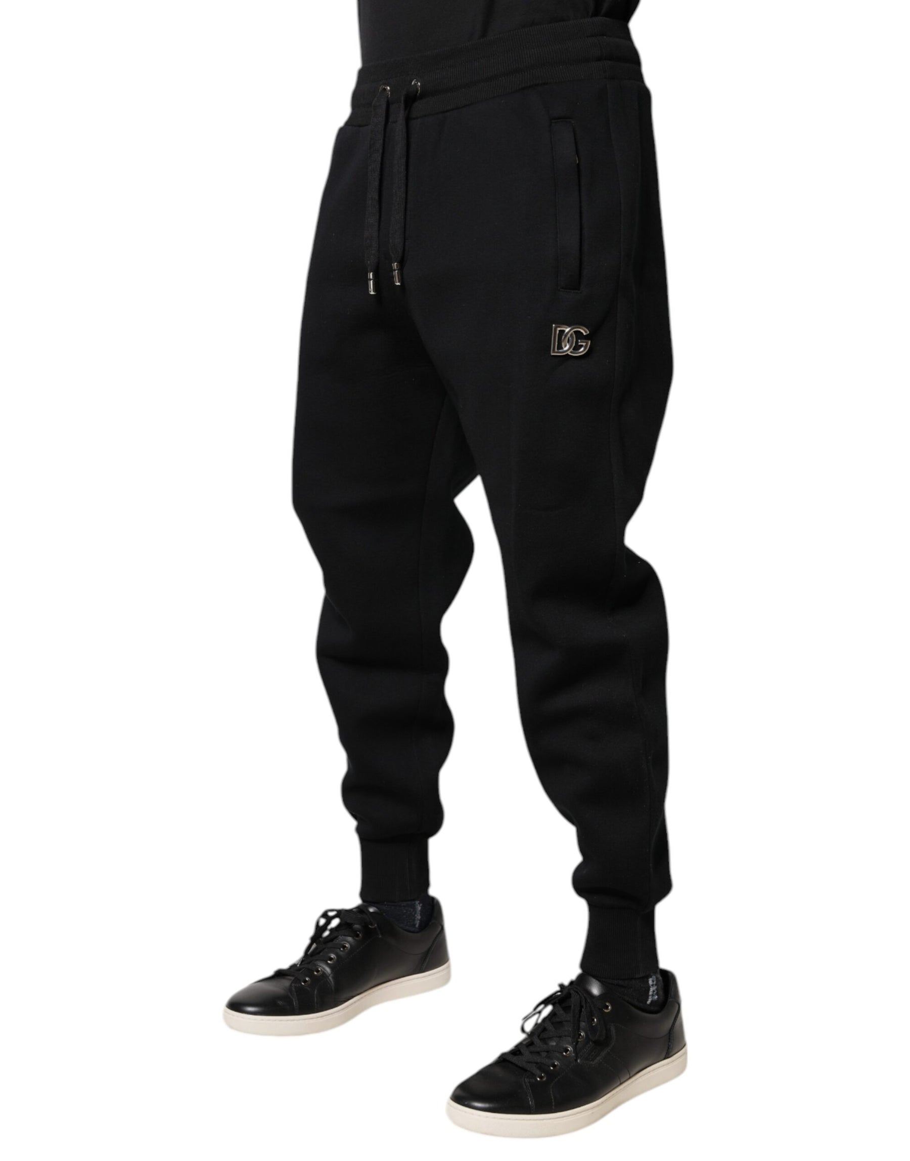 Dolce & Gabbana Black Modal Jogger Jogging Pants | Regal Royce
