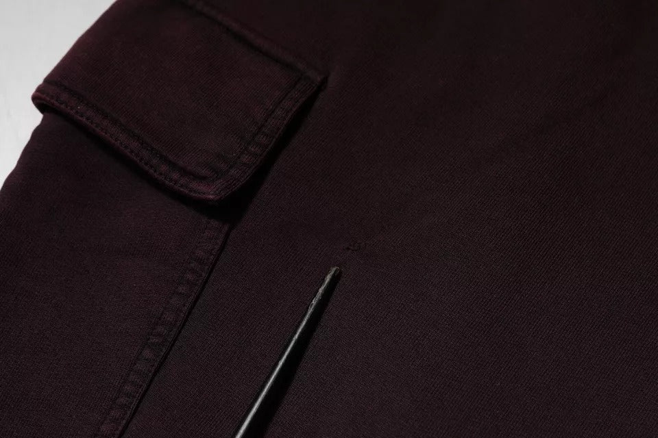 Dolce & Gabbana Dark Violet Cotton Cargo Jogger Pants | Regal Royce