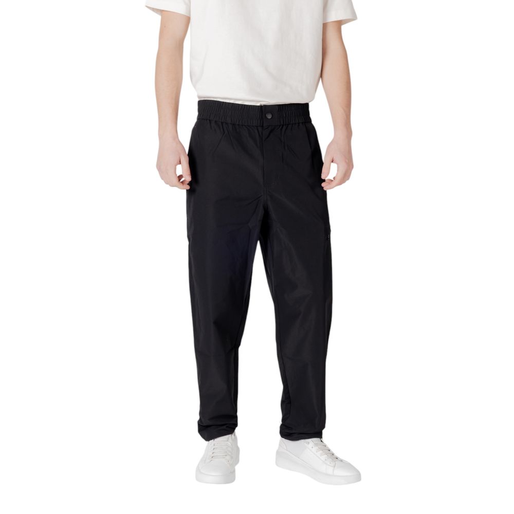 Calvin Klein Jeans Black Polyester Casual Pants | Regal Royce