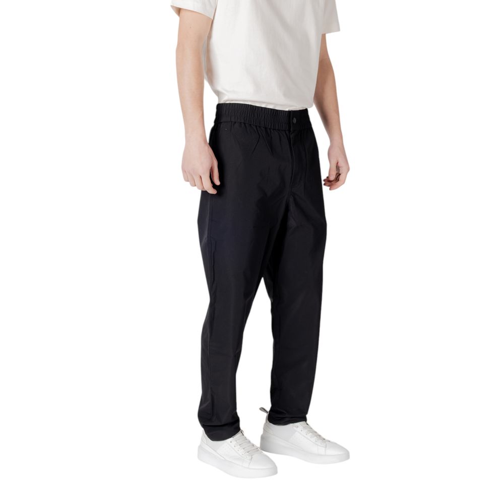 Calvin Klein Jeans Black Polyester Casual Pants | Regal Royce