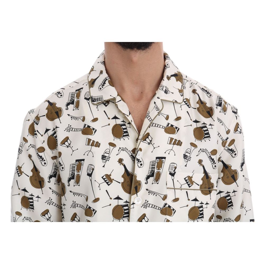 Dolce & Gabbana Multicolor Silk Pattern Shirt | Regal Royce