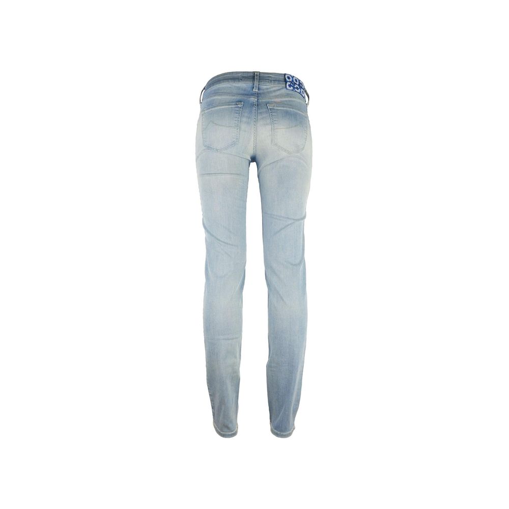 Jacob Cohen Blue Cotton Straight-Leg Jeans | Regal Royce