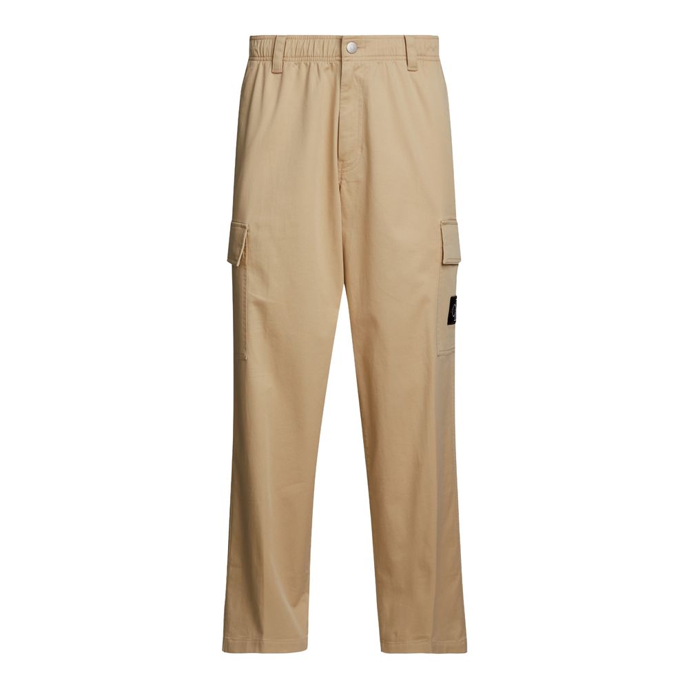 Calvin Klein Beige Cotton Cargo Pants | Regal Royce
