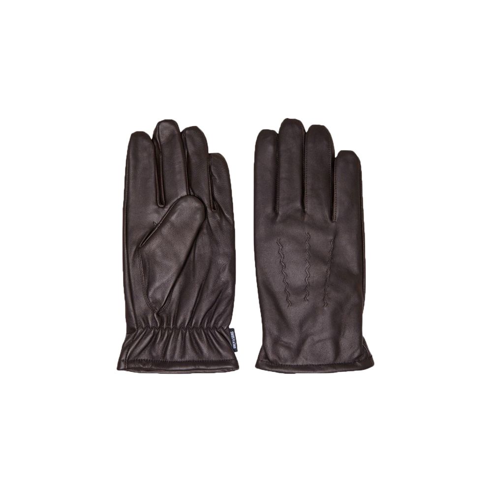 Only & Sons Brown Leather Gloves | Regal Royce