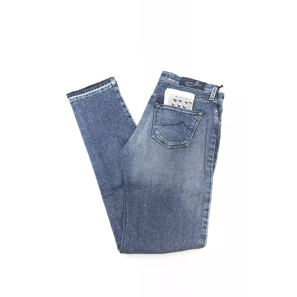 Jacob Cohen Blue Cotton Slim Fit Jeans | Regal Royce