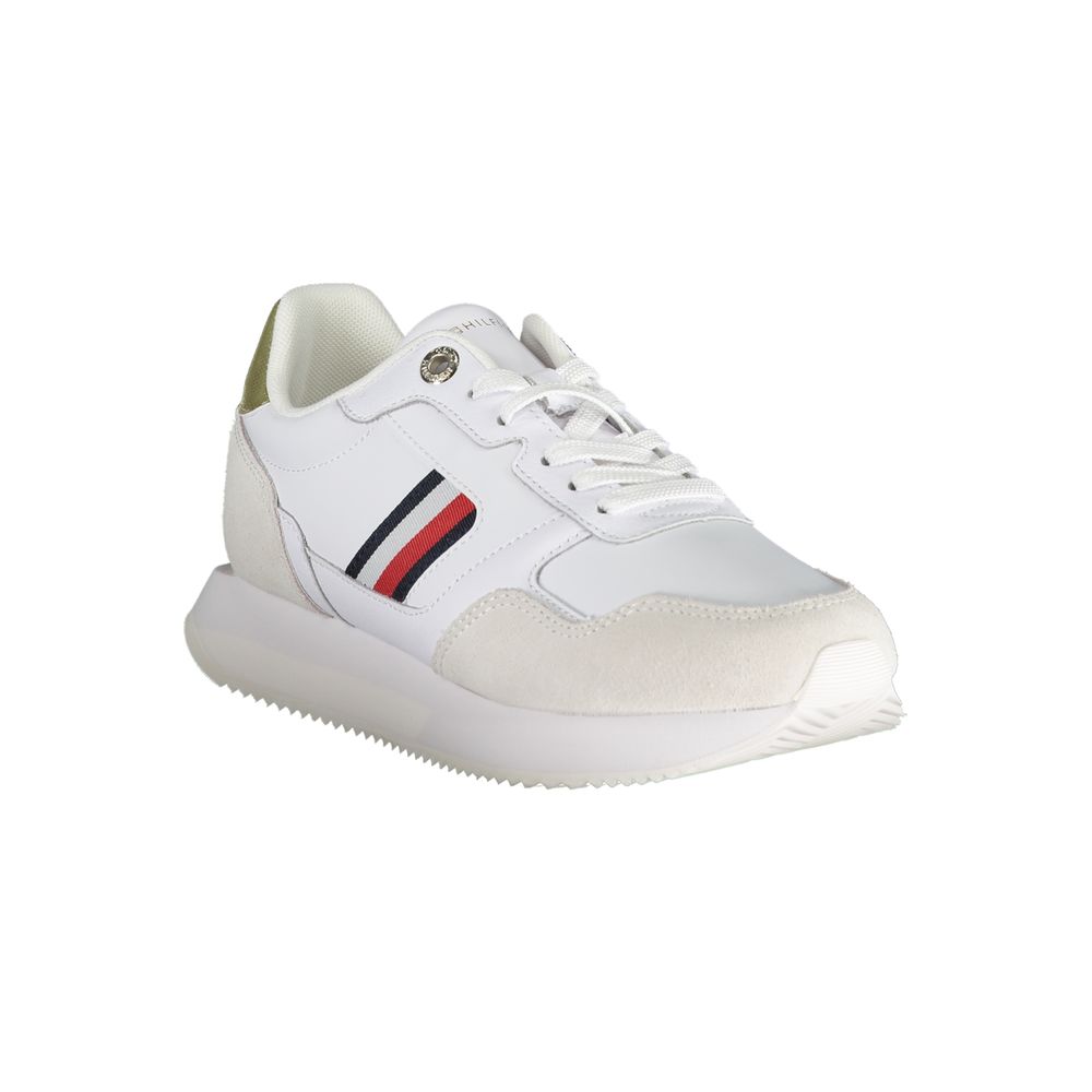 Tommy Hilfiger White Polyester Sneaker | Regal Royce