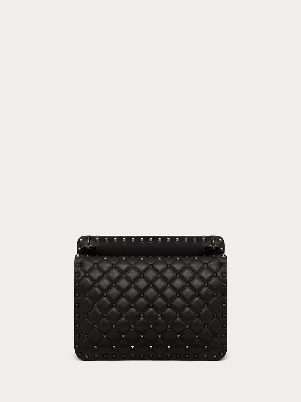 Valentino Garavani Black Nappa Leather Medium Rockstudt Spike Bag | Regal Royce