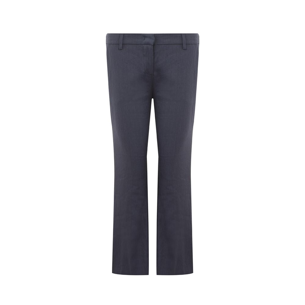Lardini Blue Linen Casual Pants | Regal Royce